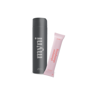 Bouteille en paille de blé noire et recharge de shampoing, 400 ml
, J'ai la pêche!