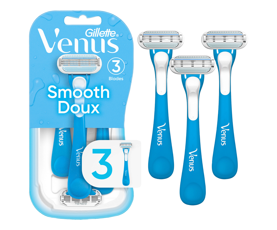 Venus Oceana rasoirs jetables pour femmes, 3 unités Gillette Rasoir
