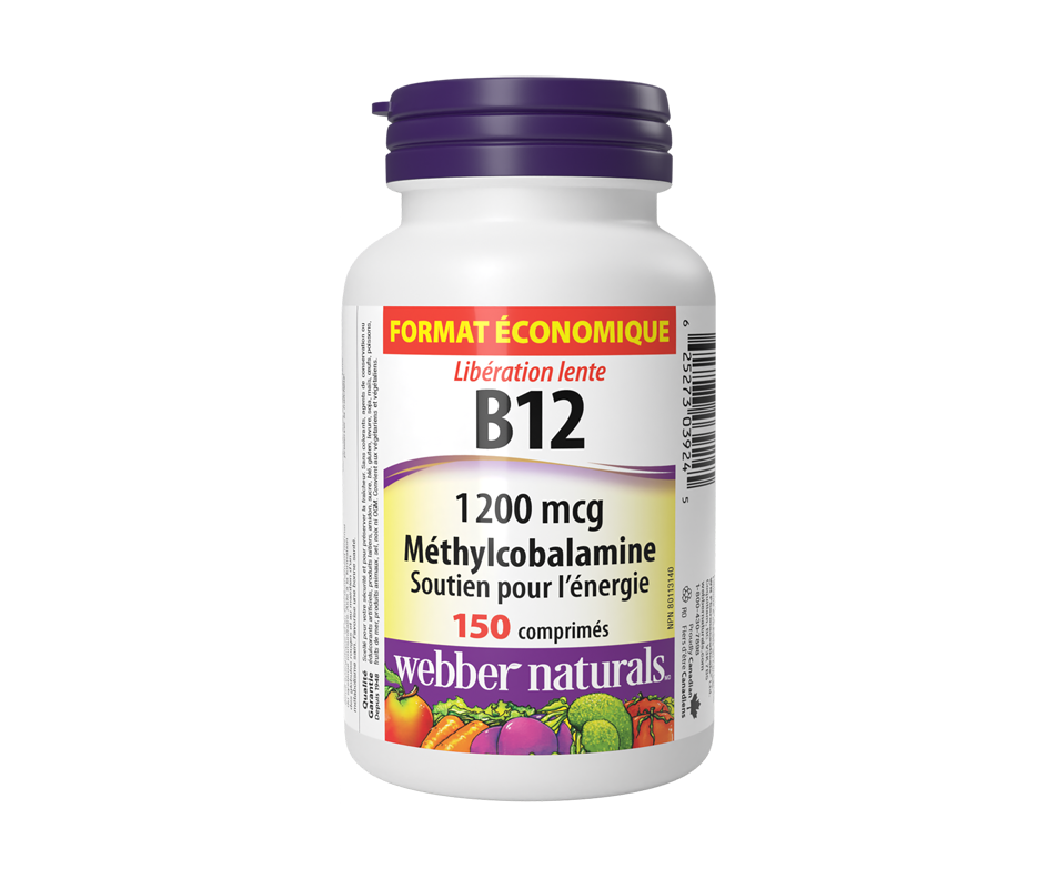 Vitamine B12 à libération lente, 150 unités ber Naturals