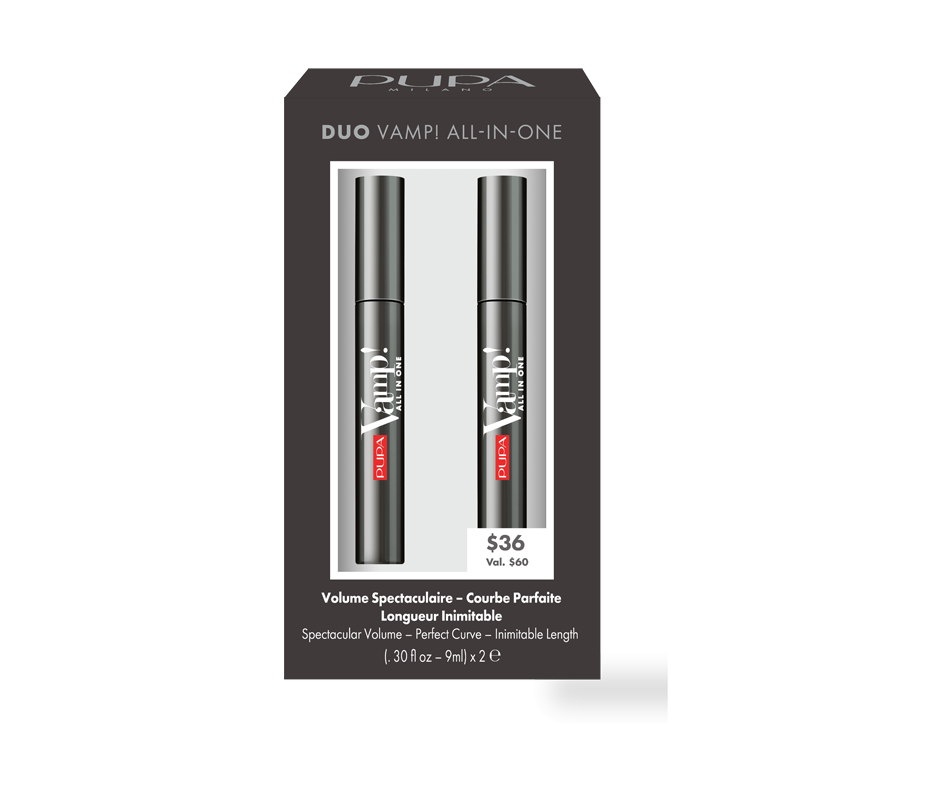 Vamp! All In One duo de mascaras, 2 x 9 ml Pupa Milano Mascara