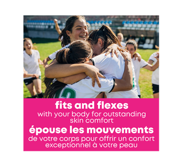 Image 5 du produit U by Kotex - Balance serviettes ultraminces avec ailes pour adolescentes, 40 unités, absorption accrue
