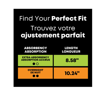 Image 6 du produit U by Kotex - Balance serviettes ultraminces avec ailes pour adolescentes, 40 unités, absorption accrue