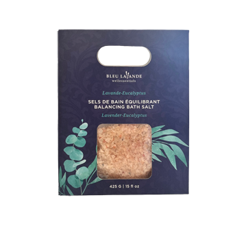 Sels de bain, 425 g, lavande, eucalyptus