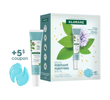 Image 2 du produit Klorane - Detox coffret des fêtes pour peaux mixtes à grasses, menthe aquatique bio, 2 unités