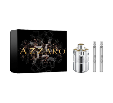 Image du produit Azzaro - Wanted ensemble d'eau de parfum pour hommes, 3 unités