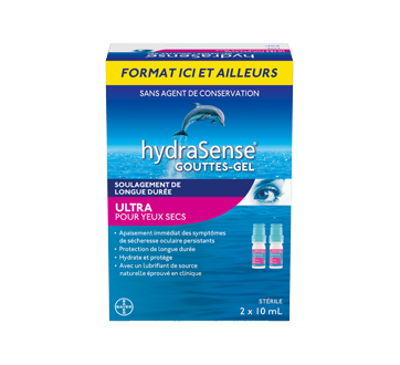 Image du produit HydraSense - Ultra gouttes-gel oculaires pour yeux secs , 20 ml