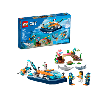 City ensemble de construction Le bateau d'exploration sous-marine, 1 unité  – Lego : Cadeaux pour tout petits