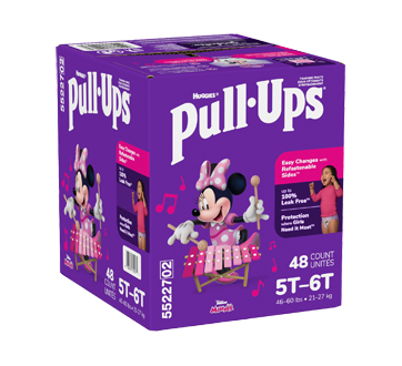 Image 2 du produit Pull-Ups - Sous-vêtements d'entraînement pour filles, 5T-6T, 48 unités