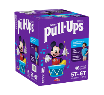 Image 2 du produit Pull-Ups - Sous-vêtements d'entraînement pour garçons, 5T-6T, 48 unités