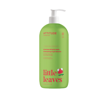 Image du produit Attitude - Little leaves shampoing et savon corps 2 en 1, 946 ml, coco et melon d'eau