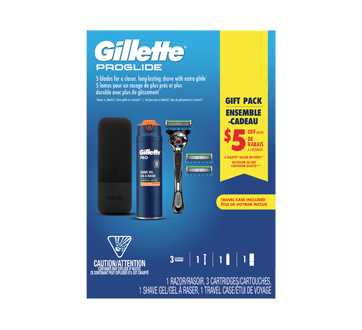 Image du produit Gillette - Fusion ProGlide pour homme coffret, 4 unités