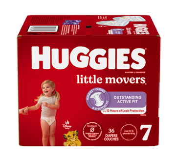Little Movers couches pour bébés, 36 unités, taille 7