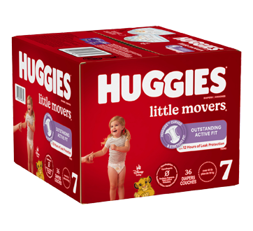 Image 2 du produit Huggies - Little Movers couches pour bébés, 36 unités, taille 7