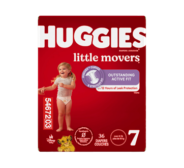 Image 5 du produit Huggies - Little Movers couches pour bébés, 36 unités, taille 7