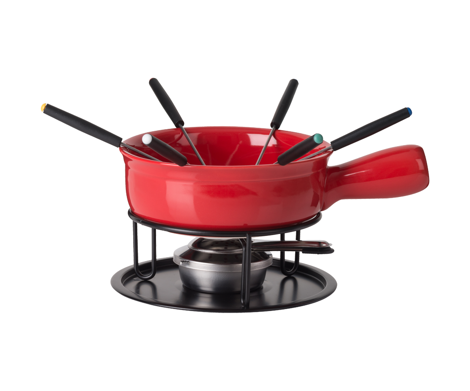 Cardinal ensemble de fondue au fromage, Rouge, 1 unité Trudeau