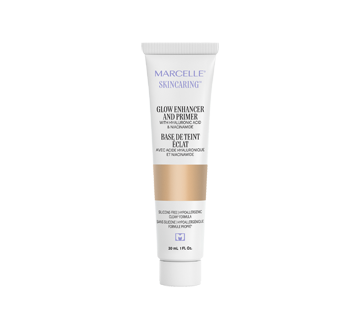 Skincaring Base de teint éclat et hydratante avec acide hyaluronique, 30 ml, Universel