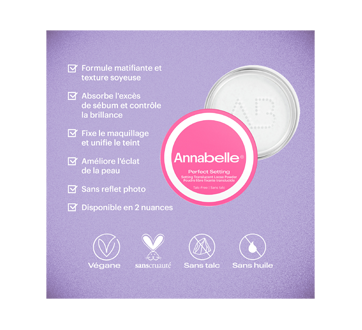 Image 3 du produit Annabelle - Perfect Setting poudre libre fixante sans talc, 10 g, translucide