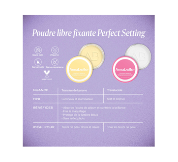 Image 4 du produit Annabelle - Perfect Setting poudre libre fixante sans talc, 10 g, translucide
