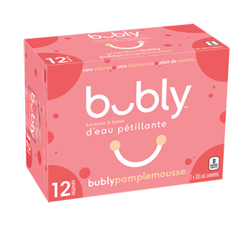 Eau pétillante, 355 ml, pamplemousse