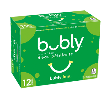 Eau pétillante, 355 ml, lime