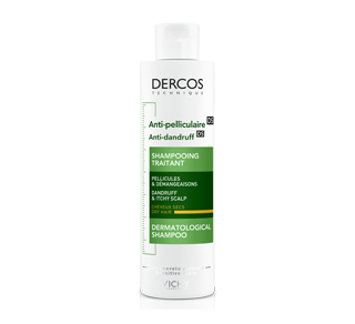 Dercos shampooing traitant anti-pelliculaire pour cheveux secs, 200 ml