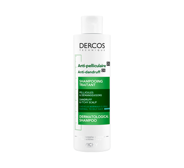 Image du produit Vichy - Dercos shampooing traitant anti-pelliculaire pour cheveux normaux à gras, 200 ml