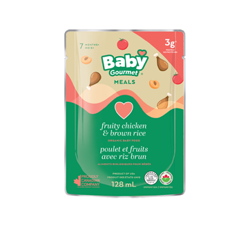 Nourriture Biologique Pour Bebe 128 Ml Poulet Et Fruits Avec Riz Brun Baby Gourmet Aliments Et Jus Jean Coutu Nourriture Biologique Pour Bebe 128 Ml Poulet Et Fruits Avec Riz Brun Baby Gourmet Aliments Et Jus Jean Coutu