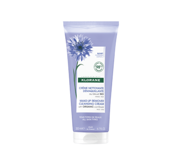 Crème nettoyante démaquillante au bleuet bio, 100 ml