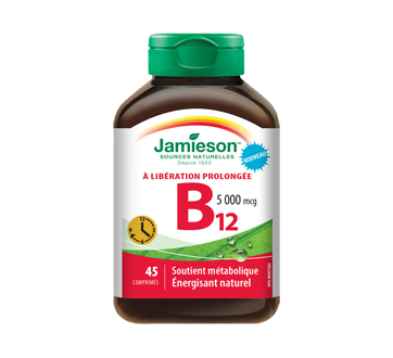B12 5000 mcg Libération prolongée, 45 unités