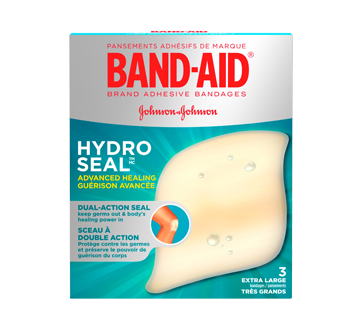 Image du produit Band-Aid - Hydro Seal Guérison Avancée pansements, 3 unités, très grands