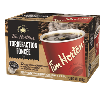 Image 2 du produit Tim Hortons - K-Cup dosettes de café, 12 unités, torréfaction foncée
