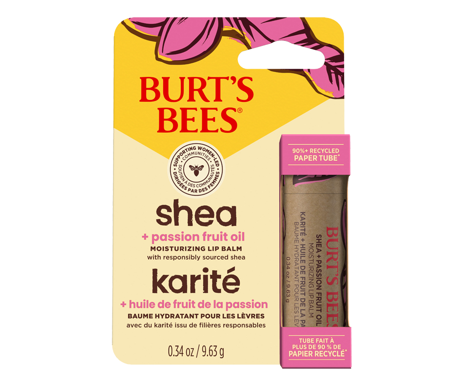 Baume hydratant pour les lèvres, karité et huile de fruit de la passion