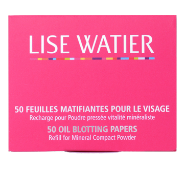 Feuilles matifiantes pour le visage, 50 unités