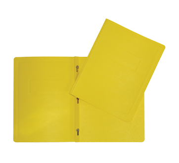 Couverture de rapport 11 1/2 po x 9 1/8 po, 1 unité, jaune