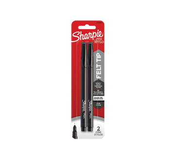 Stylo, 2 unités, noir