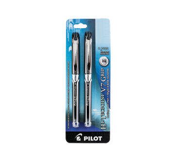 Hi-Tecpoint V7 Grip stylos à bille roulante, 2 unités