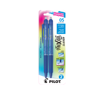 FriXion Ball Clicker Stylos effaçables - Bleu Pointe extra-fine