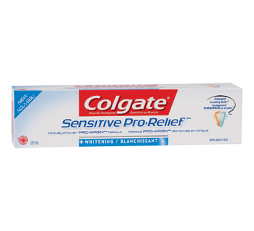 Image du produit Colgate - Sensitive Pro-Relief + Blanchissant dentifrice au fluorure, 120 ml