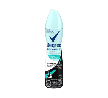 Image du produit Degree - MotionSense UltraClear Black + White antisudorifique en vaporisateur sec, 107 g, eau vive