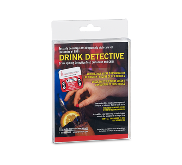 Image du produit Alco Prévention Canada - Drink Detective tests de dépistage des drogues du viol et du vol, 1 unité