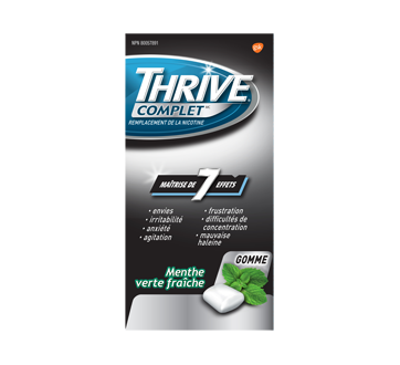 Image du produit Thrive - Gomme Thrive complet 4 mg remplacement de la nicotine, 24 unités, menthe verte fraîche