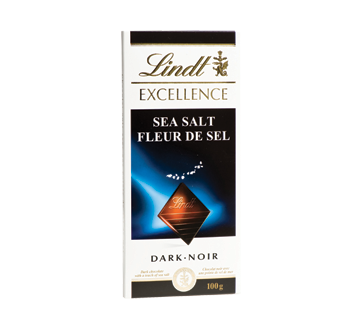Lindt Excellence chocolat noir, 100 g, fleur de sel