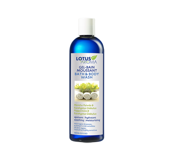 Image du produit Lotus Aroma - Gel-bain moussant menthe poivrée et eucalyptus globulus, 360 ml