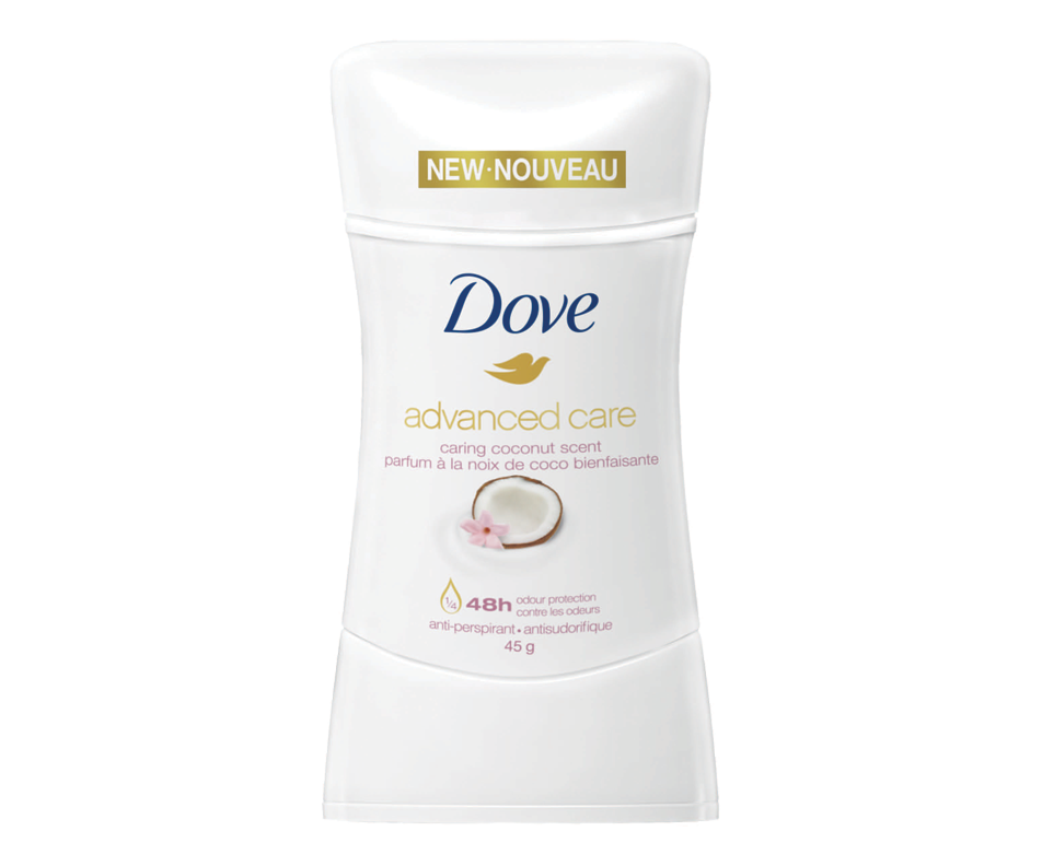 Advanced Care antisudorifique en bâton, noix de coco bienfaisante, 45 g