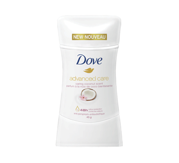 Image du produit Dove - Advanced Care antisudorifique en bâton, 45 g, noix de coco bienfaisante
