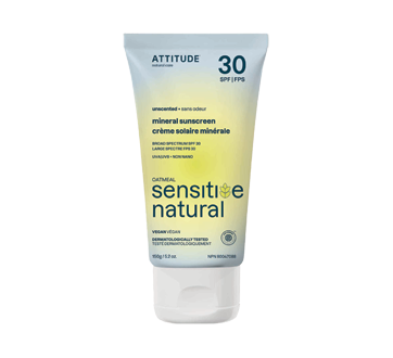 Image du produit Attitude - Crème solaire minérale FPS 30, 150 g, sans fragrance