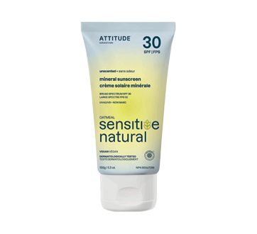 Crème solaire minérale FPS 30, 150 g, sans fragrance