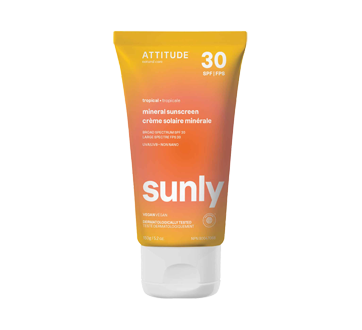 Crème solaire minérale FPS 30, 150 g, tropical