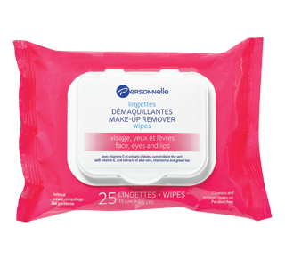Lingettes démaquillantes, 25 unités
