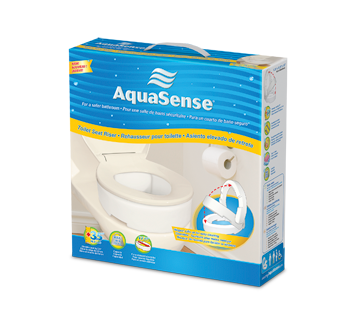 Siège de toilette surélevé économique, par AquaSense® – AquaSense®